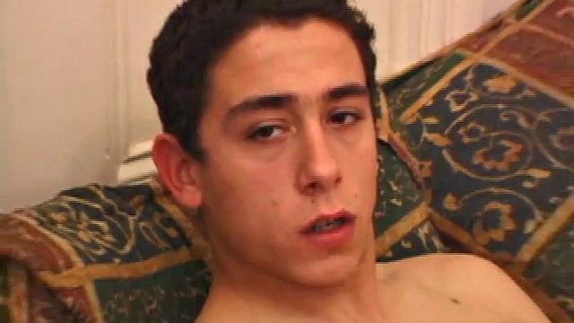 Young Luciano doesn't hesitate to get naked and work his meat. His sexy bad boy body is tattooed and his low hanging balls bounce and sway in time with his dick stroking. His cock is perfect in every way and he works it like a good friend.