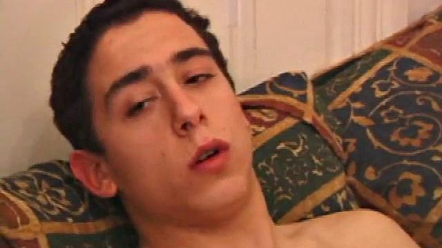 Young Luciano doesn't hesitate to get naked and work his meat. His sexy bad boy body is tattooed and his low hanging balls bounce and sway in time with his dick stroking. His cock is perfect in every way and he works it like a good friend.