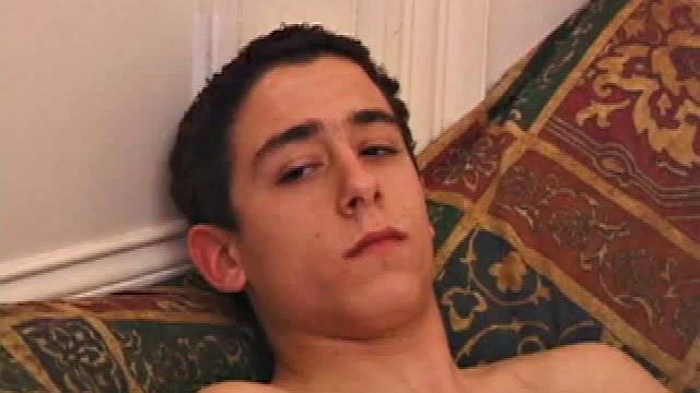 Young Luciano doesn't hesitate to get naked and work his meat. His sexy bad boy body is tattooed and his low hanging balls bounce and sway in time with his dick stroking. His cock is perfect in every way and he works it like a good friend.