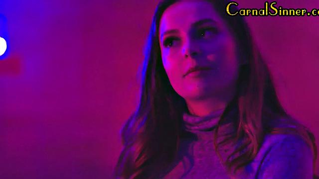 Sinner babe with perfect ass rides cock after party