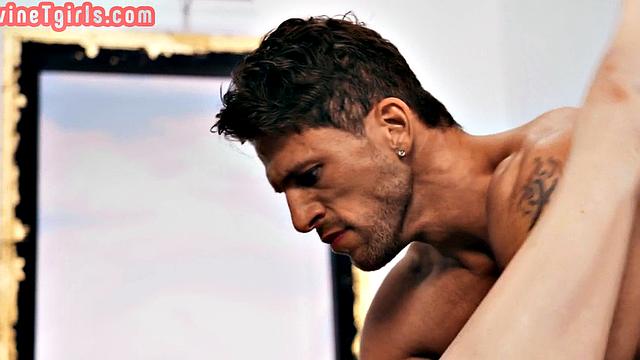 Divine redhead inked TS babe smashed at museum