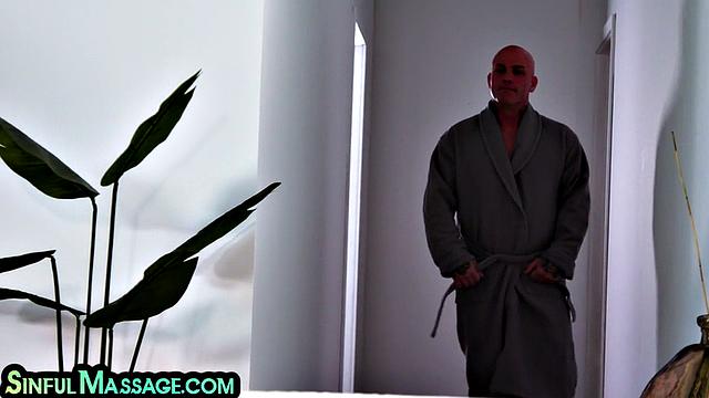 Big-titted babe drilled by lucky guy