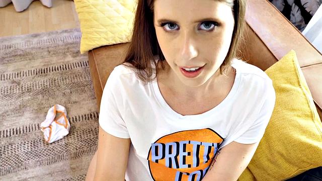 Blue eyes giving head POV