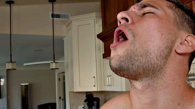 Athletic Latin breeded by stud after deepthroating rod