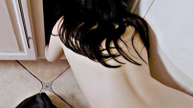 Sticking A Pipe In Her Pussy