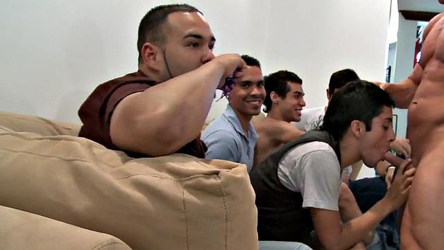 Amateur party ends in public fellatio