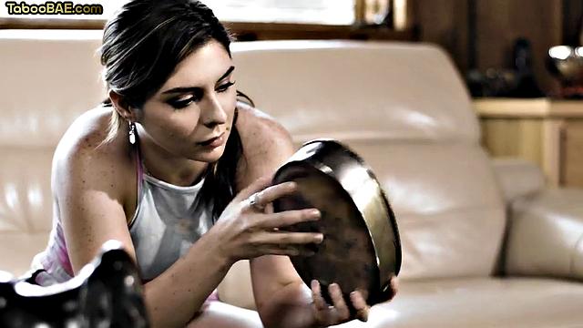 Cute babe cuntfucked by her lover