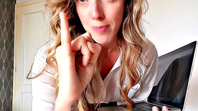 SPH femdom British babe humiliates small dick men