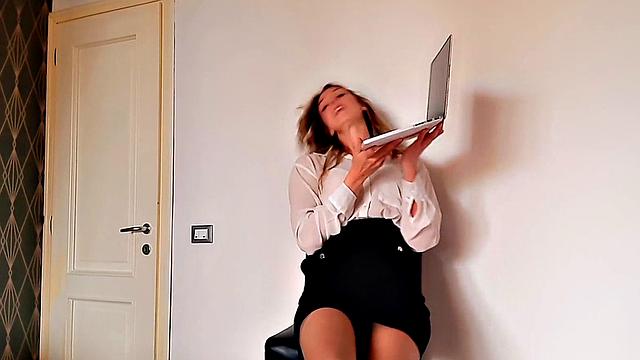 SPH femdom British babe humiliates small dick men