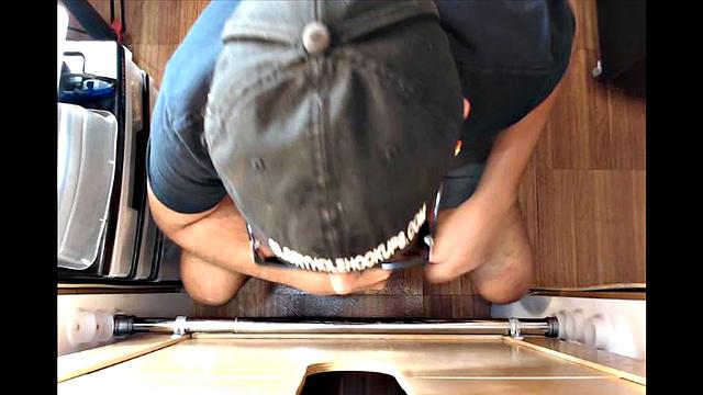 Sucking off a big Latino