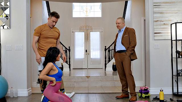 Bigbooty Asian babe gets doggystyled after deepthroat