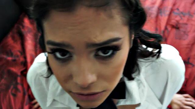 Slutty MILF riding nice white dick in POV session