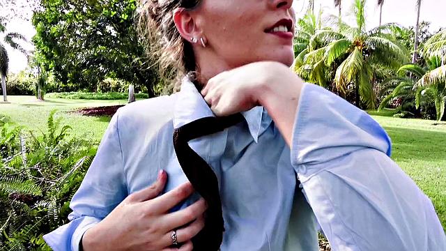 Sexy tattooed babe in glasses rides hard while getting her pussy pounded in doggystyle