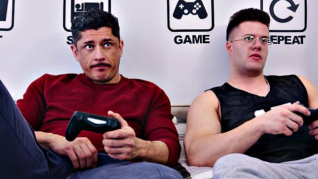 HETEROFLEXIBLE - Rocky Vallarta Gets Visited By Neighbor Clark Delgaty, Ends Up Getting ANAL CREAMPIED