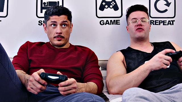 HETEROFLEXIBLE - Rocky Vallarta Gets Visited By Neighbor Clark Delgaty, Ends Up Getting ANAL CREAMPIED