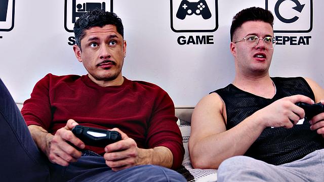 HETEROFLEXIBLE - Rocky Vallarta Gets Visited By Neighbor Clark Delgaty, Ends Up Getting ANAL CREAMPIED