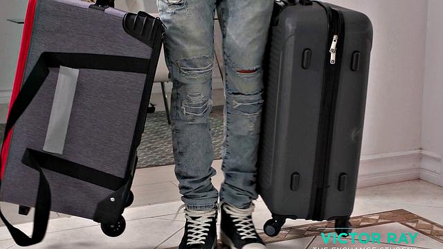 NURU MASSAGE - Foreign Student with His Nw Hot Canadian Roommate SPANISH SUBTITLES