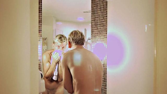 Gay drilled by nice male dick in wet anal hole