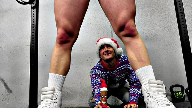 Xmas studs enjoy anal action for Christmas eve