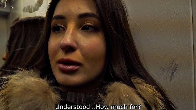 DEBT4k. Stunner dragged into sex with excited moneylender