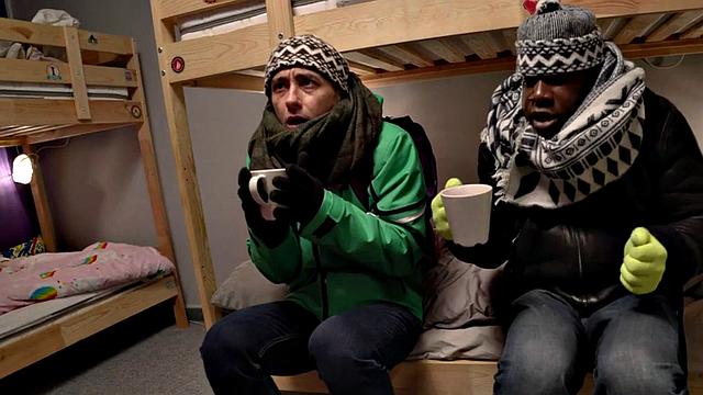 Dirty hostel babe fucked by big cock in wet pussy hole