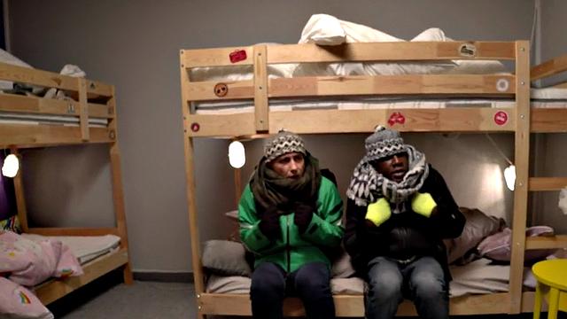 Dirty hostel babe fucked by big cock in wet pussy hole