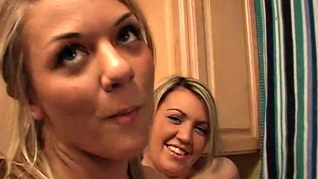 Hot lesbo babes eating chocolate