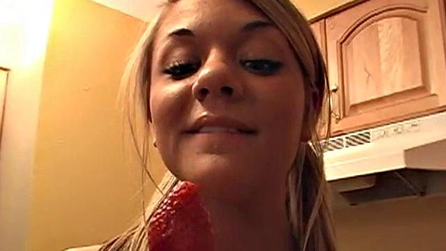 Hot lesbo babes eating chocolate