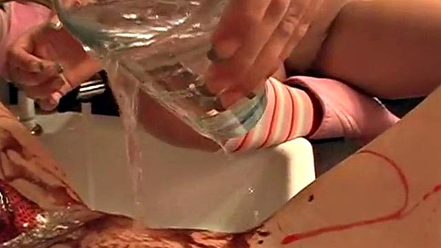 Hot lesbo babes eating chocolate