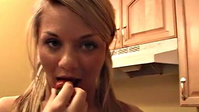 Hot lesbo babes eating chocolate