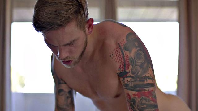 Trans filled with hard dick in tight anal hole