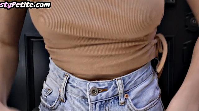 Skinny beauty ravaged by lucky gent