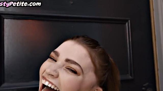 Skinny beauty ravaged by lucky gent