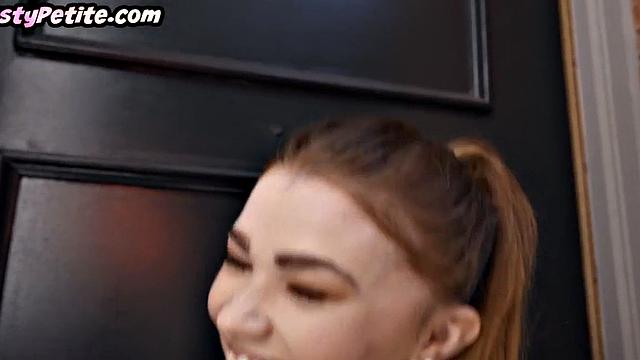 Skinny beauty ravaged by lucky gent