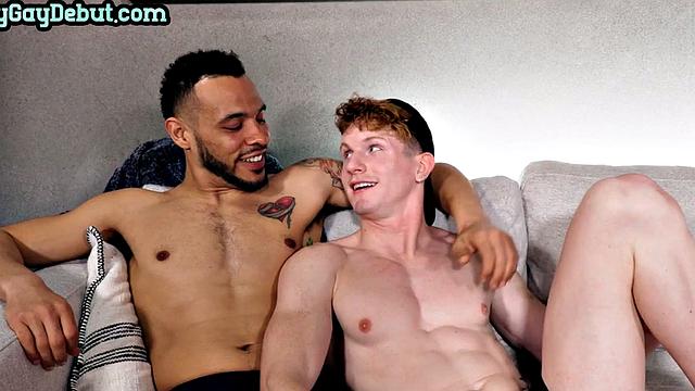 Ebony debut stud barebacks white bottom in ass on casting