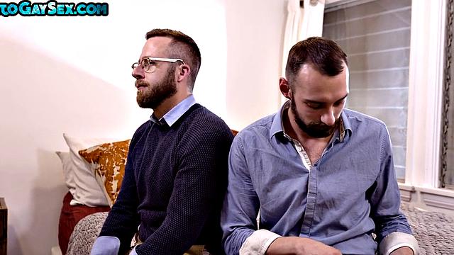 Hairy skinny stud barebacked in ass for video