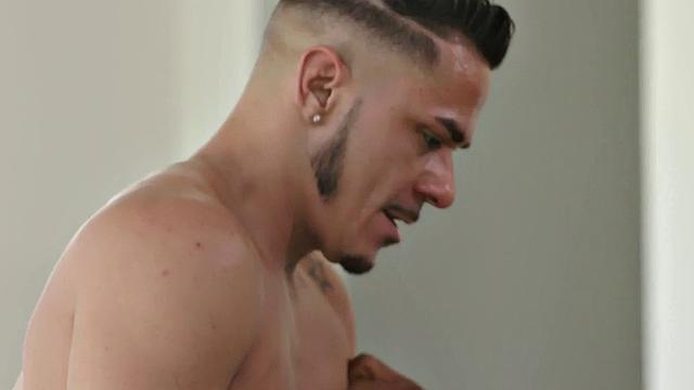 Tattooed Black jock barebacks Ethnic after cocksucking