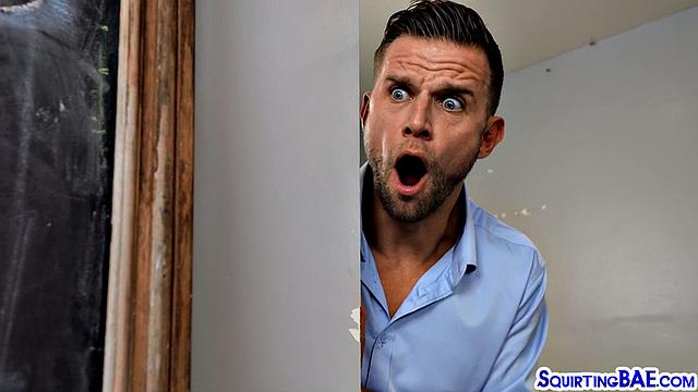 Big-titted horny babes pounded in threesome