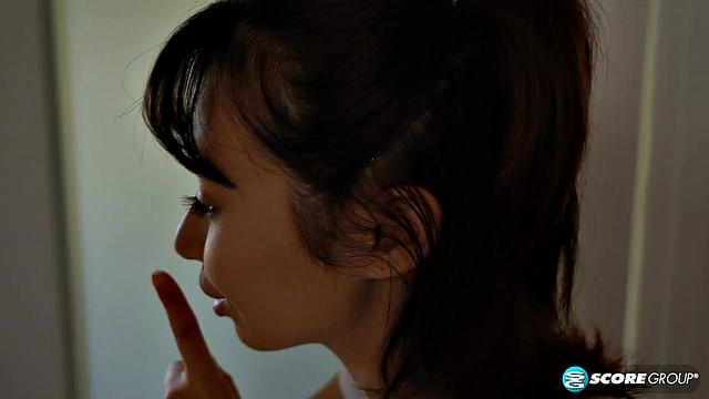 19-year-old babysitter Asia fucks guy twice her age and gets a creampie