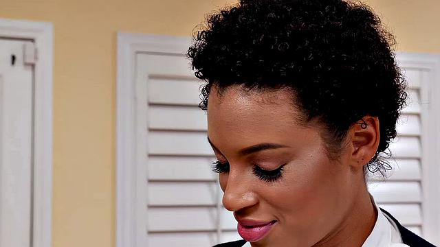 Chocolate Cutie Rides Her Driving Instructor