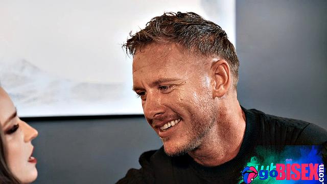 Stockings unicorn enjoys 3some