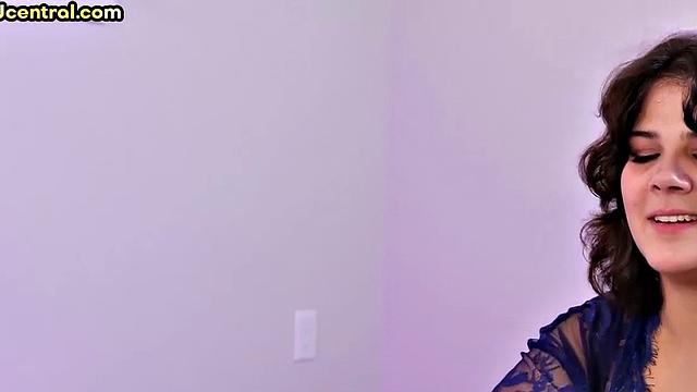 Femdom slut tit fucking cock with oiled big boobs