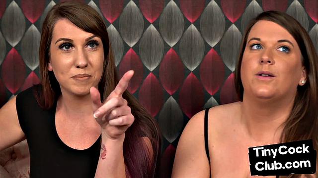 Stunning babes humiliating small cock