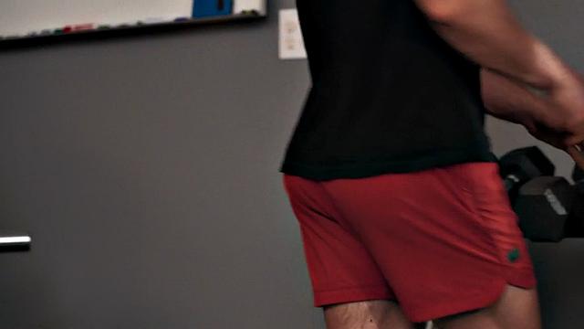 Eager amateur passionately analdrilling stud in gym