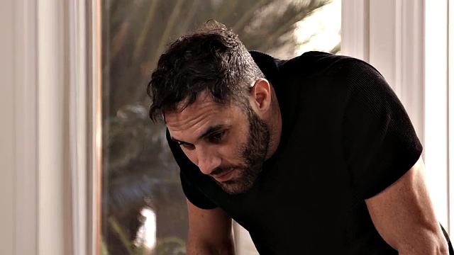 Stunning ebony riding her lover