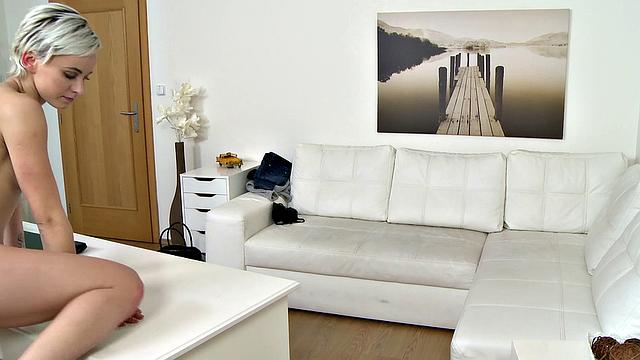 Model Fucked Doggy Style on the Desk