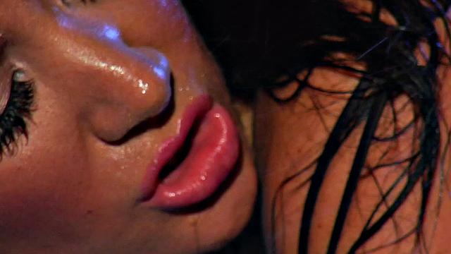 Brunette with big tits takes it in the ass while wearing high heels and a pierced pussy