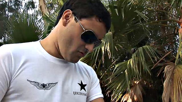 Young Latino Antonio has found a private place to jerk off when he is discovered by Alejo. The older instructs him to get on his knees and suck his big cock, and the boy does as he's told.