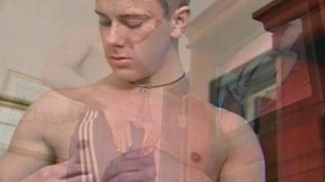 19 year old Dylan Reed watches a porn video, while stroking himself through his jogging pants. Rock hard and ready for action, he releases his twink meat and moves to the bedroom.