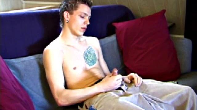 Shane in new x-rated porn video prepares for hot jerk off session. He works his cock with both hands, edging to an explosive finish. Eventually Shane sends a warm cum load flying over his shoulder.